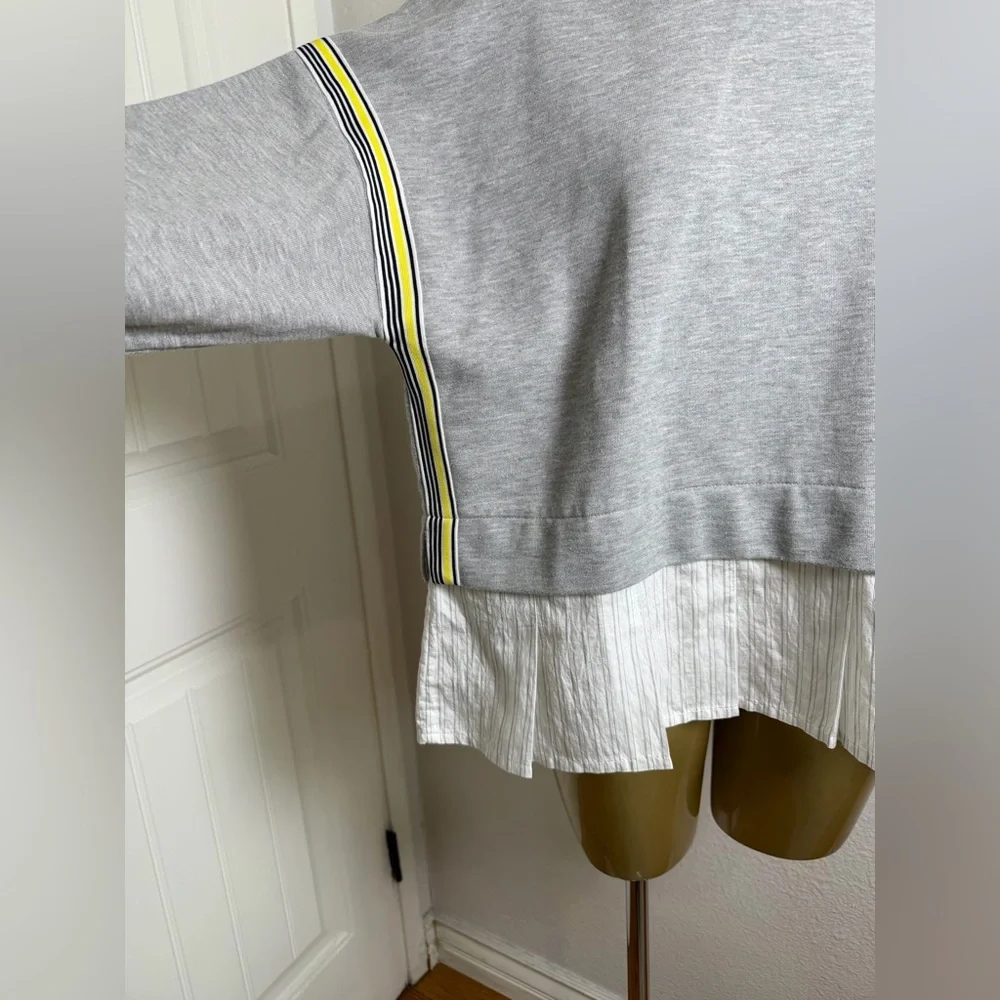 Maeve Anthropologie Stripe Tape Twofer Blouse S - Picture 3 of 6